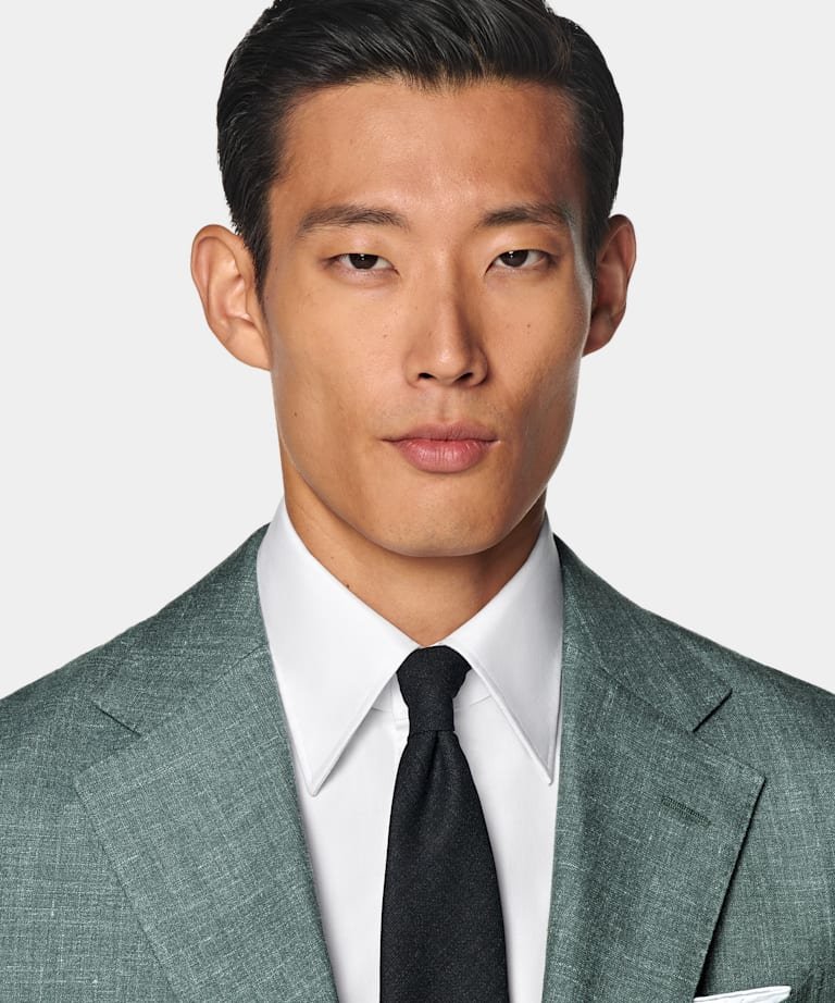 P7012_101 Au Noir Stretch Short-Sleeve Polo | Benz White Navy - Image 1